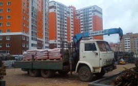 Услуги манипулятора-крана грузоперевозки