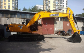 Аренда экскаватора JCB 220 доставка тралом