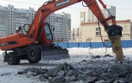 Услуги/ заказ экскаватора с гидромолотом