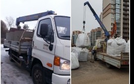 АРЕНДА Манипулятор-кран УСЛУГИ грузоперевозки