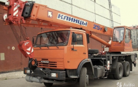 Кран 25 т. услуги аренда Кемеровская область