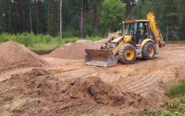 Услуги экскаватора погрузчика