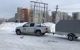 Перевозка грузов пикап с прицепом
