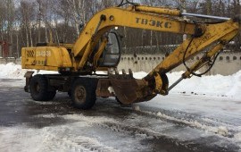Аренда колёсного экскаватора услуги