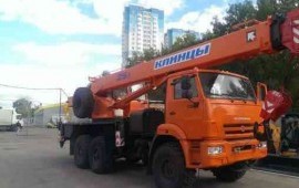 Автокран 25т вездеход услуги аренда заказ