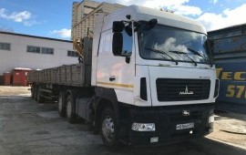 Грузоперевозки бортовым полуприцепом длинномер