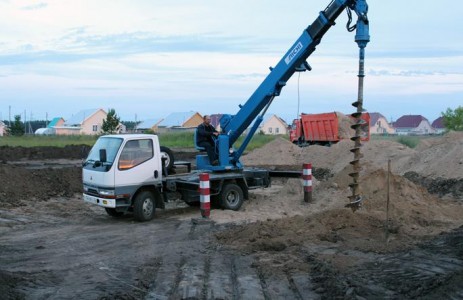 Бурение ямобуром SOOSAN STD11Т