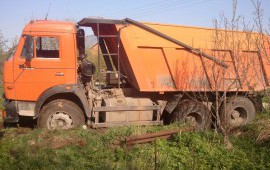 Доставка песка Камаз-65115