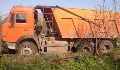 Доставка песка Камаз-65115 в Гатчине