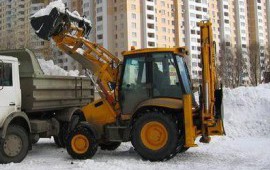 Вывоз снега на самосвале