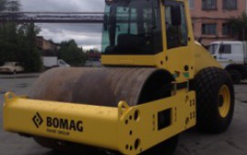 Аренда грунтового вибро катка Bomag