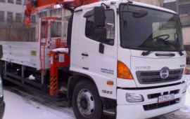 Услуги грузовика HINO 500 с манипулятором
