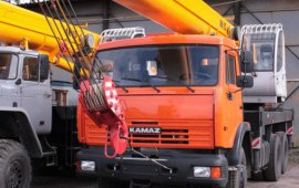 Аренда автокрана 25т, стрела 30,7м