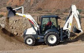 Услуги экскаватора-погрузчика TEREX 820