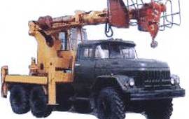 Аренда автовышки-крана, вездеход.