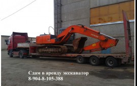 - Аренда, услуги экскаватора HITACHI