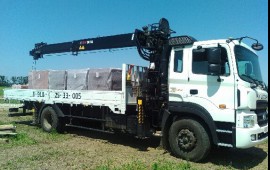 Аренда манипулятора Hyunday HD170 10т с КМУ Hiab190 8 т