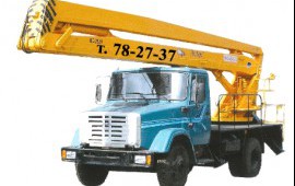 Услуги (аренда) автовышек, автовышки (1-25 метров)