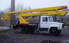 Услги АГП автовышки 18м.на ГАЗ 3309