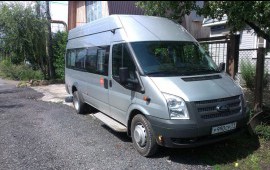 Перевозка людей на автобусе ford transit