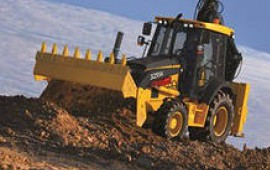 Услуги экскаваторов-погрузчиков John Deere