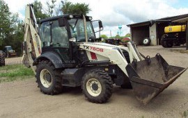 Услуги экскаватора погрузчика terex760