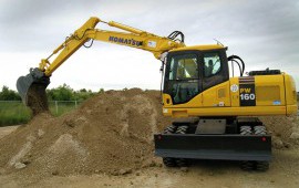 Экскаватор колесный KOMATSU PW160-7EO в аренду