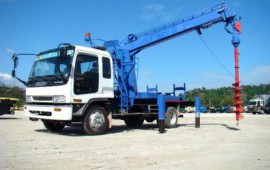 Isuzu Ямобур под фундамент, сваи, ЛЭП