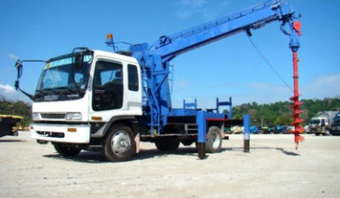 Isuzu Ямобур под фундамент, сваи, ЛЭП