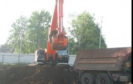 Услуги экскаватора и автомобилей КАМАЗ 5511