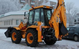Услуги и аренда экскаватора погрузчика JCB