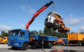 Аренда манипулятора Fassi. Услуги автовышка