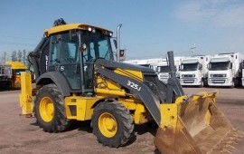 Аренде экскаватора-погрузчика JOHN DEER 325