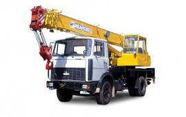 Аренда автокрана стрелового Ивановец КС-35715 на шасси МАЗ