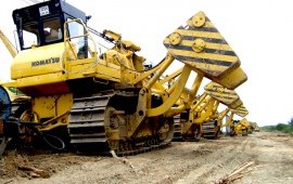 Трубоукладчики в аренду.Komatsu