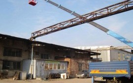 Предлагаем услуги автовышки на базе крана-манипулятора.