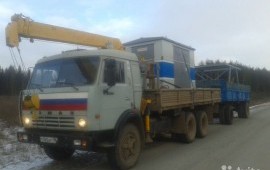 Грузоперевозки Камаз манипулятор с прицепом