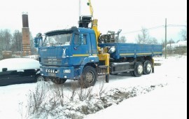 КАМАЗ с КМУ+ прицеп + автовышка