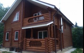 Строительная бригада - дома из оцилиндрованного бревна