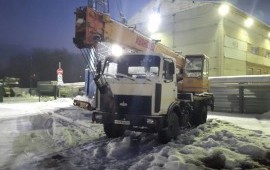 Аренда автокрана МАЗ кс35715 г/п 14 Т Новосибирск