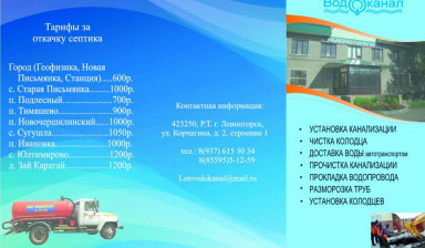 Илосос, откачка канализации, септика, колодца, ям