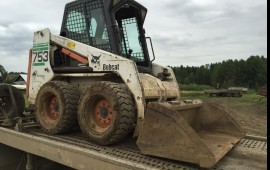Аренда мини-погрузчика BobCat 753