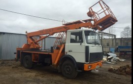 Аренда автовышки маз 18м в РЫБИНСКЕ