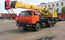 Аренда автокрана 25 тонн стрела 22 метра