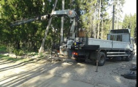 Услуги аренда манипулятора Кран 7 т. Стрела 10м