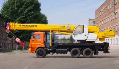 Аренда авто крана Ивановец 25 тонн в Рудне