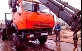 Аренда кран-борта стрела 7 тонн, борт 12 тонн