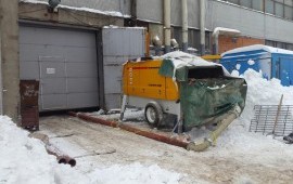 Аренда стационарного бетононасоса Putzmeister