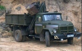 ЗиЛ-130 самосвал с манипулятором