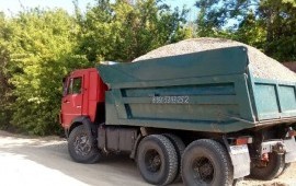 Доставка сыпучих грузов Камазами